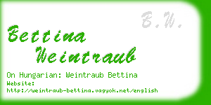 bettina weintraub business card